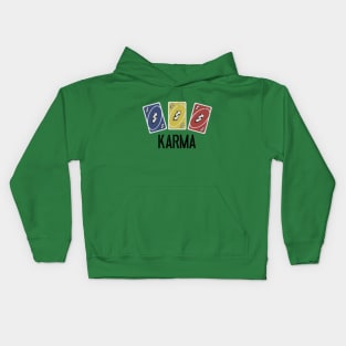 Karma Uno Cards Kids Hoodie